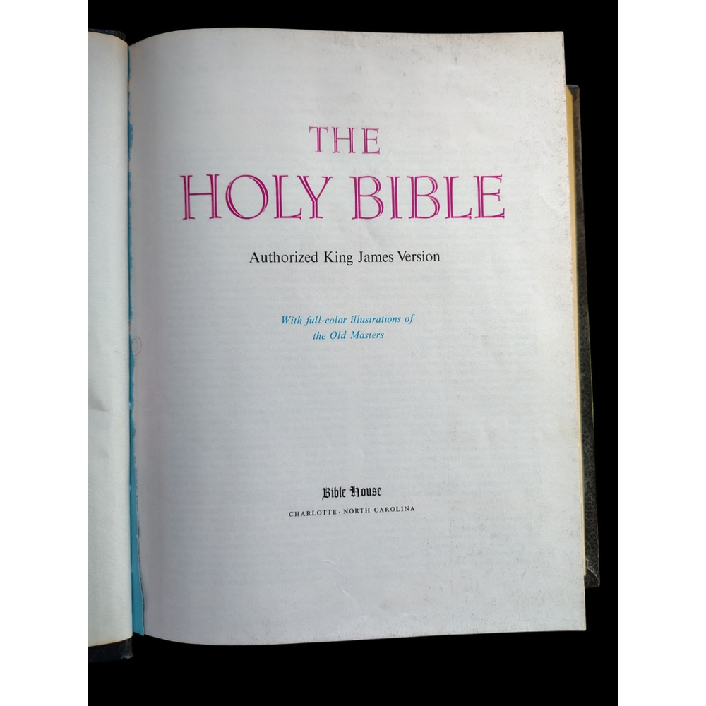 Vintage Holy Bible King James Version Home Health Edt. 3D Cover large - Picture 6 of 9